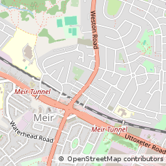 Map of Stoke on Trent, Staffordshire
