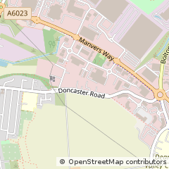 Map of Rotherham, South Yorkshire