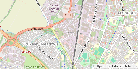 Map of Huntingdon, Cambridgeshire