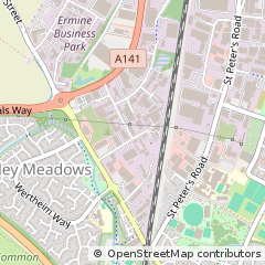 Map of Huntingdon, Cambridgeshire