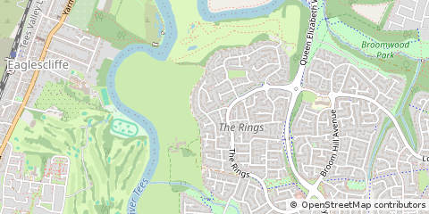 Map of Stockton-on-Tees, Cleveland