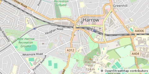 Map of Bessborough Road, Harrow Middlesex