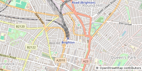 Map of Brighton, East Sussex