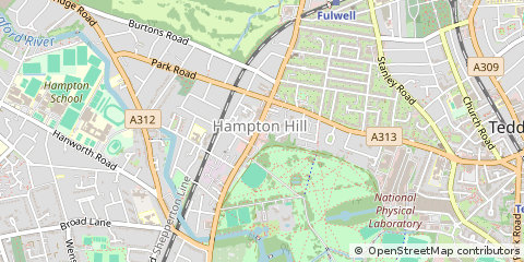 Map of Hampton Hill