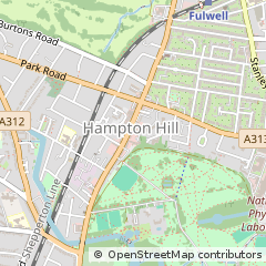 Map of Hampton Hill