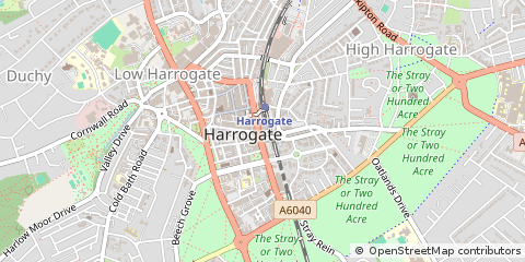 Map of Harrogate, North Yorkshire