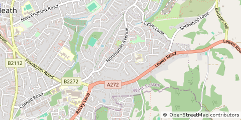 Map of Haywards Heath, West Sussex