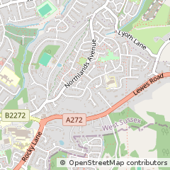 Map of Haywards Heath, West Sussex