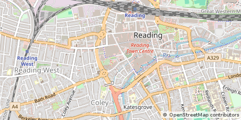 Map of Reading, Berkshire