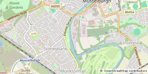 Map of East Lothian