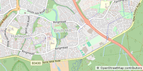 Map of Bracknell, Berkshire