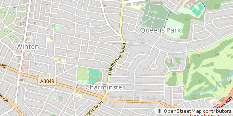 Map of Bournemouth, Dorset