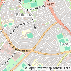 Map of Newcastle Upon Tyne