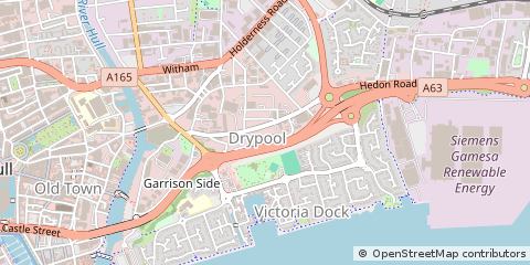 Map of Hull, East Yorkshire