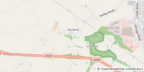Map of Stoke-on-Trent, Staffordshire