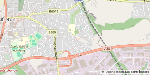 Map of Alfreton