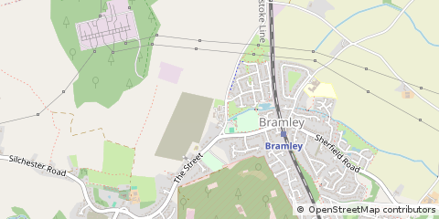 Map of Bramley, Hampshire
