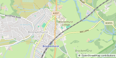 Map of Brockenhurst, Hampshire