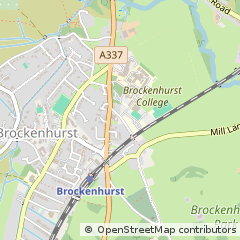 Map of Brockenhurst, Hampshire