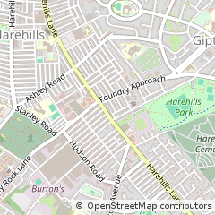 Map of Leeds, West Yorkshire