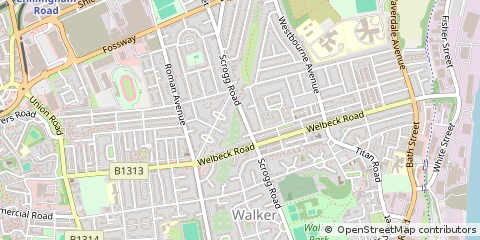 Map of Newcastle Upon Tyne