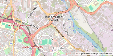Map of Leeds, West Yorkshire