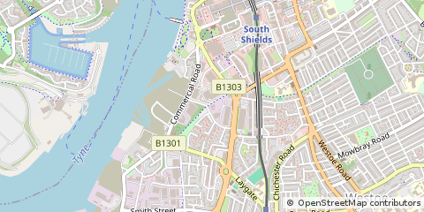 Map of South Shields