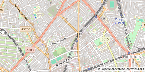 Map of Islington, London