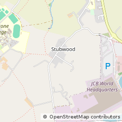 Map of Uttoxeter, Staffordshire