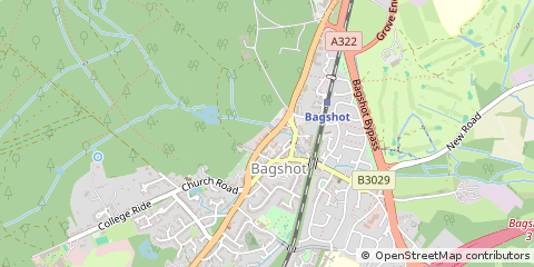 Map of Bagshot