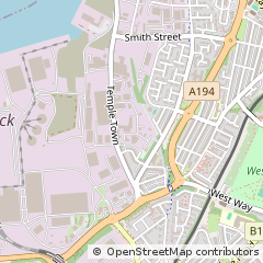Map of South Shields, Tyne and Wear