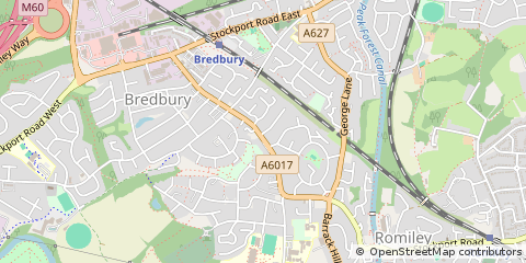 Map of Stockport