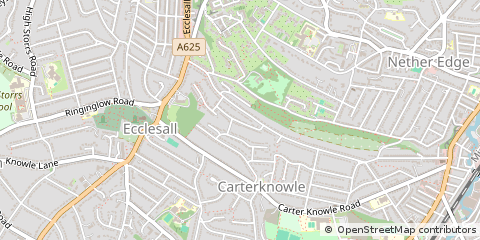 Map of Sheffield
