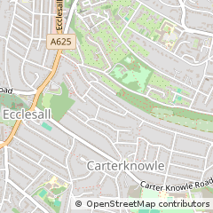 Map of Sheffield