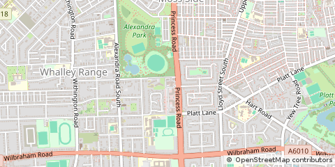 Map of Manchester, Lancashire