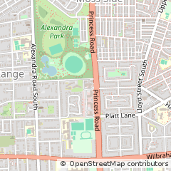 Map of Manchester, Lancashire