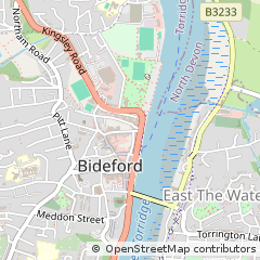 Map of Bideford, Devon