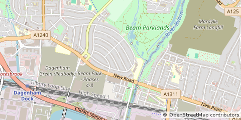 Map of Dagenham