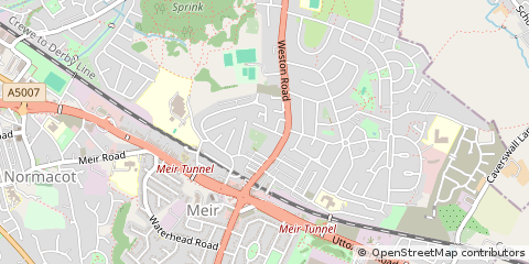 Map of Stoke-on-Trent, Staffordshire