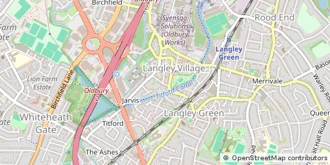 Map of Oldbury, Warley West Midlands