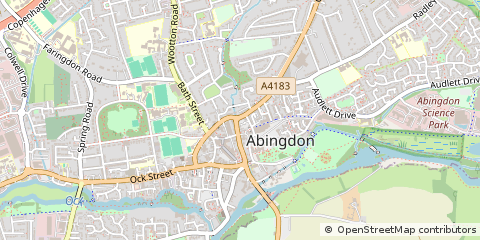 Map of Abingdon, Oxfordshire