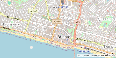 Map of Brighton, East Sussex
