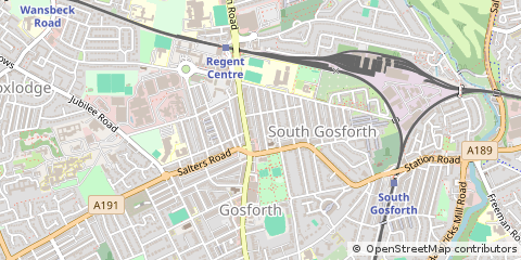 Map of Newcastle Upon Tyne
