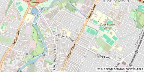 Map of Leicester