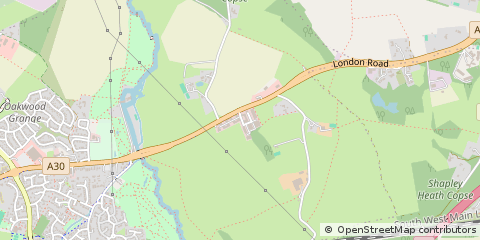 Map of London Road, Hook Hampshire