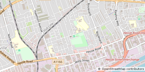Map of Hull, East Yorkshire