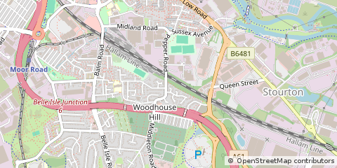 Map of Leeds, West Yorkshire