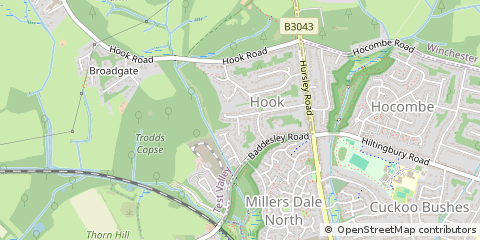 Map of Eastleigh, Hampshire