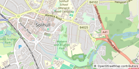 Map of Solihull