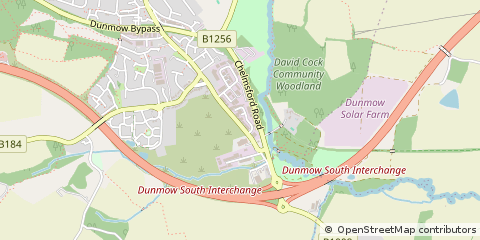 Map of Dunmow, Essex